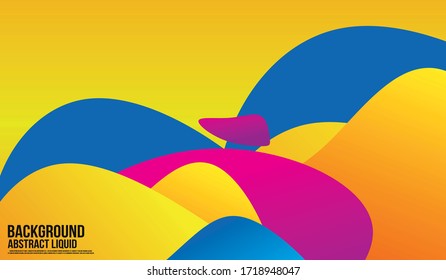 Liquid Color Shape Abstract Backgraound