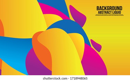Liquid Color Shape Abstract Backgraound