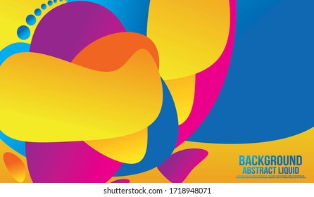 Fondo abstracto de forma de color líquido
