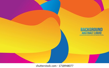 Fondo abstracto de forma de color líquido