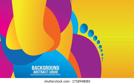 Liquid Color Shape Abstract Backgraound