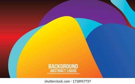 Liquid Color Shape Abstract Backgraound
