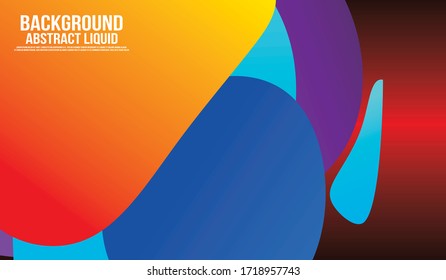 Fondo abstracto de forma de color líquido