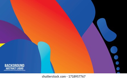 Fondo abstracto de forma de color líquido