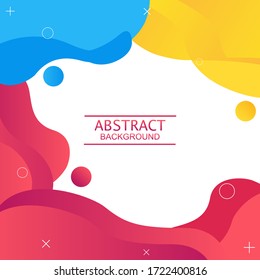 Liquid Color Shape Abstract Backgraound