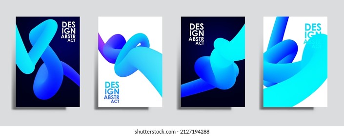 Liquid color shapes. Abstract colorful curve line. Graphic concept for your design