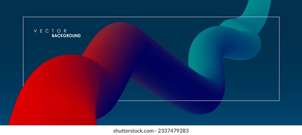 Liquid color shapes. Abstract colorful curve line. Graphic concept for your design