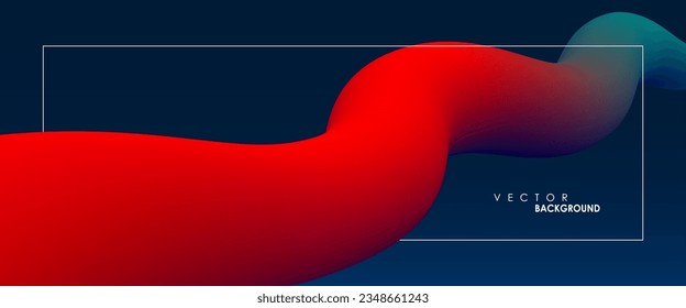 Liquid color shapes. Abstract colorful curve line. Graphic concept for your design