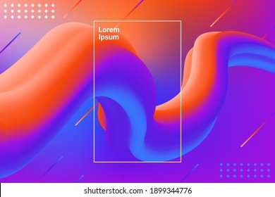 Formas de color líquido para los fondos de composición