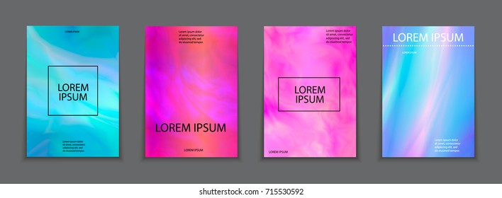 Splash de cor líquida, conjunto de capas. Conjunto de salpicos de mármore modernos. Elementos de design para cartaz, capa, cartão, brochura, banner