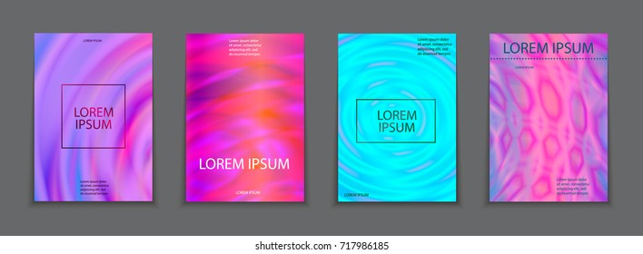 Liquid color splash, covers set. Set of modern marble splatters. Design elements for poster, cover, card, brochure, banner