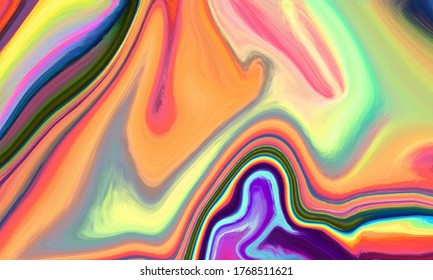Liquid color waves marble background Vector luxury pattern design