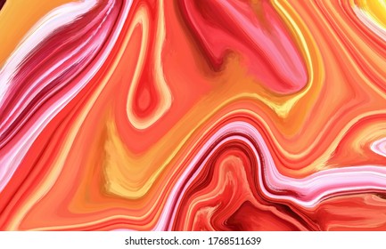 Flüssige Farbwellen Marmor Hintergrund Vektor luxuriöses Muster Design