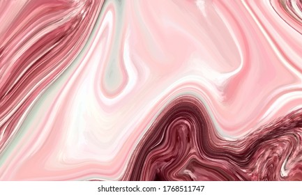 Liquid color waves marble background Vector luxury pattern design