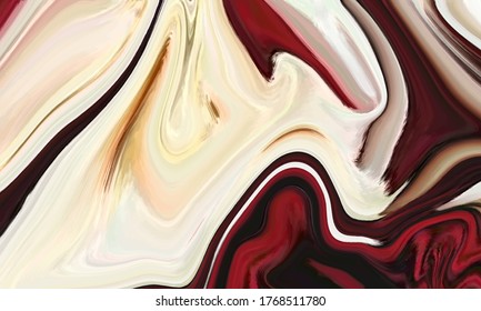Liquid color waves marble background Vector luxury pattern design