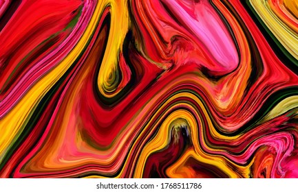 Fondo de mármol de ondas de color líquido Diseño de patrones de lujo vectores