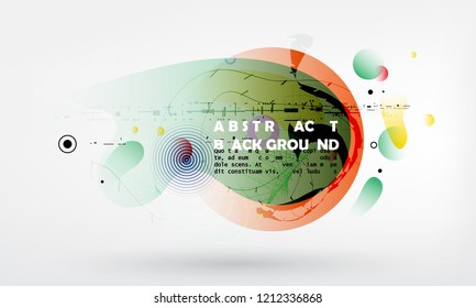 Liquid colorful background design. Abstract shapes composition