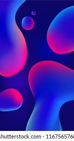Liquid Colorful Background Design. Dynamic Fluid Gradient Shapes Composition. Futuristic Design Poster. Vector Illustration EPS10.