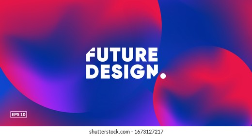 Liquid colorful background. Futuristic Gradient. Fluid gradient shapes composition. Eps10 vector.