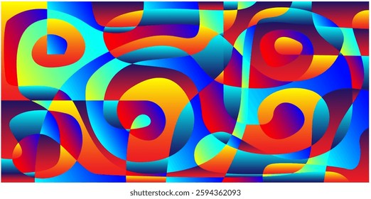 Liquid colorful background. Futuristic Gradient. Fluid gradient shapes