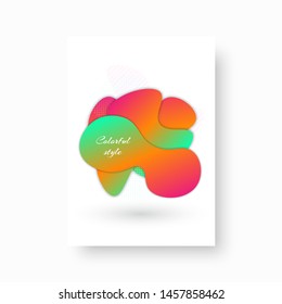 Liquid colorful design with dynamic elements. Vector illustration
