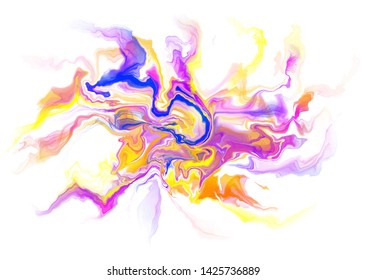 Liquid colorful Marble texture background, vector. Fluid art, acrylic painting
