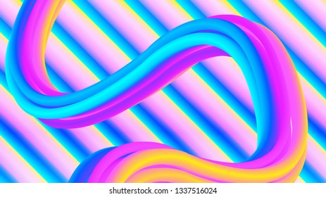 Liquid colorful shape. Modern trend background. Synthwave futurism vector illustration. Retrowave.