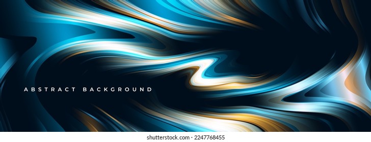 Liquid colorful wide abstract background with gradient fluid shapes. Vector marble texture with fluid liquid shapes. Vector illustration