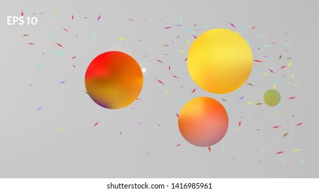 Liquid colorific illustration theme. Background texture, chilly. Clear space fantasy. White neutral. Remarkable universe background.
