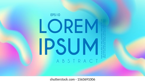Liquid colors abstract background. Trendy fluid esign. Blend and blur.