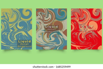 Cubiertas de colores líquidos. Mezcla de colores vivos. EPS 10