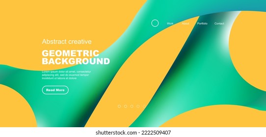 Liquid colors with flowing round shapes abstract background. Vector illustration for wallpaper, banner, background, leaflet, catalog, cover, flyer
