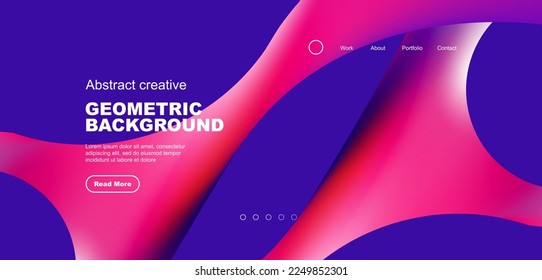 Liquid colors with flowing round shapes abstract background. Vector illustration for wallpaper, banner, background, leaflet, catalog, cover, flyer