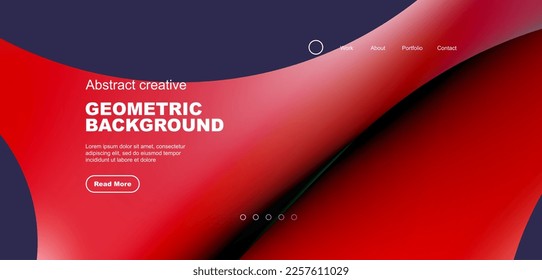 Flüssige Farben mit fließenden runden Formen abstrakter Hintergrund. Vektorgrafik für Tapeten, Banner, Hintergrund, Merkblatt, Katalog, Deckel, Flyer