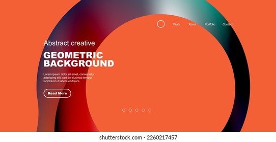 Liquid colors with flowing round shapes abstract background. Vector illustration for wallpaper, banner, background, leaflet, catalog, cover, flyer