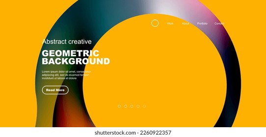 Liquid colors with flowing round shapes abstract background. Vector illustration for wallpaper, banner, background, leaflet, catalog, cover, flyer