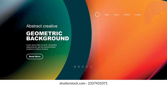 Liquid colors with flowing round shapes abstract background. Vector illustration for wallpaper, banner, background, leaflet, catalog, cover, flyer