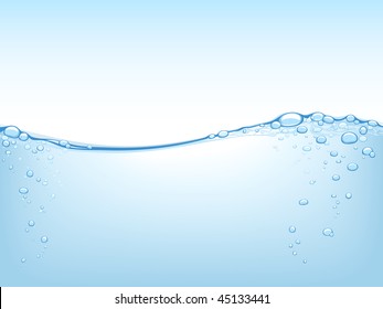 Liquid Concept. This image is a vector. You can remove or add details (bubbles).