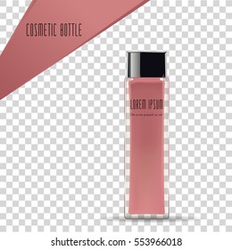 Liquid Cosmetic. Package design. Beauty Product. Vector Illustration. 