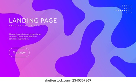 Liquid Cover. Wavy Creative Brochure. Pink Plastic Background. Technology Frame. Modern Pattern. Neon Fluid Layout. Bright Website. Tech Landing Page. Violet Liquid Cover