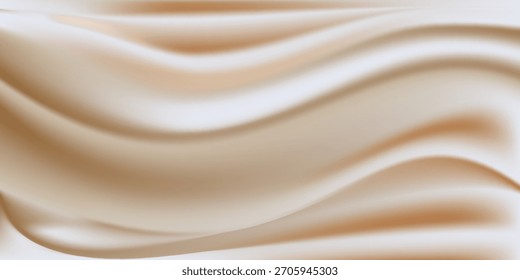 Fundo de creme líquido. Bege e branco. renderização 3d. ilustrações vetoriais