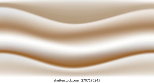 Fundo de creme líquido. Bege e branco. renderização 3d. ilustrações vetoriais