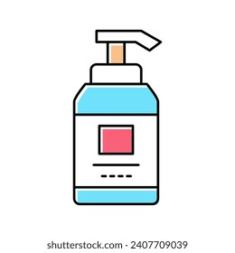 liquid cream for face color icon vector. liquid cream for face sign. isolated symbol illustration