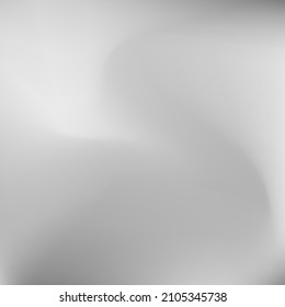 Liquid Curve Aluminium Sky Smooth Surface. Light Water Fluid Silver Dark Gradient Backdrop. Soft Wavy Grey Calm Water Swirl Gradient Mesh. Monochromatic Blurred Metallic Dynamic Background.