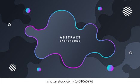Liquid Dark Neon Technology Abstract Background suitable for Template suitable for Web Banner, Posters, Flyer, Cover, Brochure, etc
