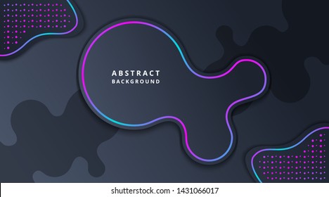 Liquid Dark Neon Technology Abstract Background suitable for Template suitable for Web Banner, Posters, Flyer, Cover, Brochure, etc