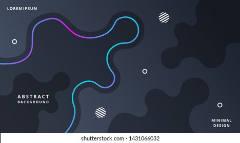 Liquid Dark Neon Technology Abstract Background suitable for Template suitable for Web Banner, Posters, Flyer, Cover, Brochure, etc