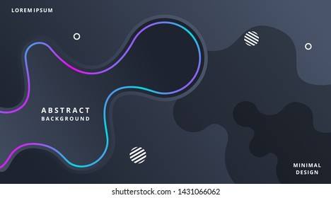Liquid Dark Neon Technology Abstract Background suitable for Template suitable for Web Banner, Posters, Flyer, Cover, Brochure, etc