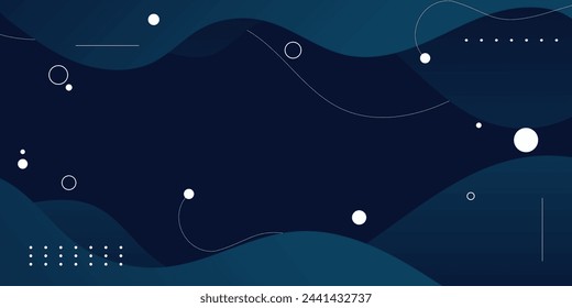 liquid deep blue background with circle element