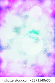 Liquid Design. Hologram Shape. Tech Pearlescent Magazine. Summer Dots. Blue Light Background. Science Flyer. Gradient Texture. Shiny Concept. Violet Liquid Design